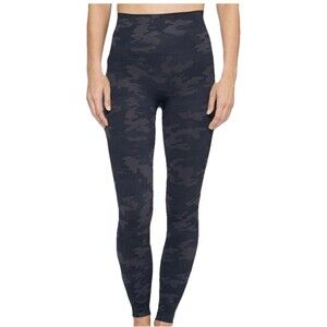 Spanx Look At Me Now Leggings Women’s M Medium Gray Camo High Waist Stretch